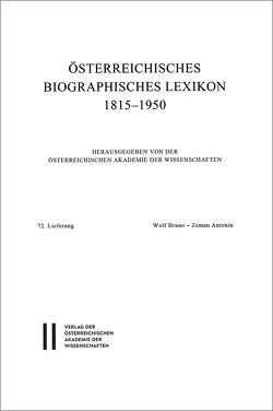 Österreichisches Biographisches Lexikon 1815-1950 / Österreichisches Biographisches Lexikon 1815–1950 von Wissenschaften,  Österreichische Akademie der