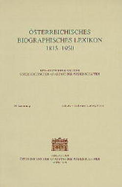 Österreichisches Biographisches Lexikon 1815-1950 / Österreichisches Biographisches Lexikon 1815-1950