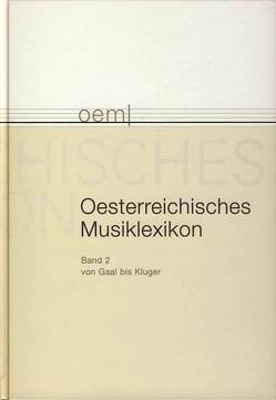 Österreichisches Musiklexikon / Österreichisches Musiklexikon Band 2 von Flotzinger,  Rudolf