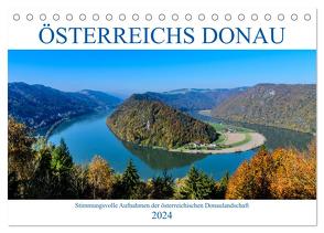 Österreichs Donau (Tischkalender 2024 DIN A5 quer), CALVENDO Monatskalender von Simlinger,  Wolfgang