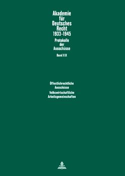 Öffentlichrechtliche Ausschüsse (1934-1938: Kommunalrecht. Sparkassenwesen. Bau- und Zwecksparen. Beamtenrecht)- Volkswirtschaftliche Arbeitsgemeinschaften (1939-1943: Volkswirtschaftslehre. Geld und Kredit. Sozialpolitik. Agrarpolitik. Reform des volk von Schubert,  Werner