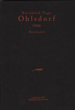 Bernhard-Tage Ohlsdorf 1996 von Bachmaier,  Helmut, Forte,  Luigi, Gebesmair,  Franz, Hamm,  Peter, Pittertschatscher,  Alfred