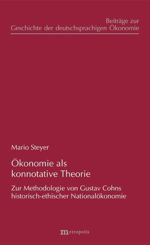 Ökonomie als konnotative Theorie von Steyer,  Mario