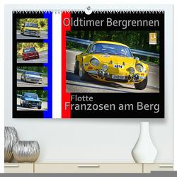 Oldtimer Bergrennen Flotte Franzosen am Berg (hochwertiger Premium Wandkalender 2024 DIN A2 quer), Kunstdruck in Hochglanz von Laue,  Ingo