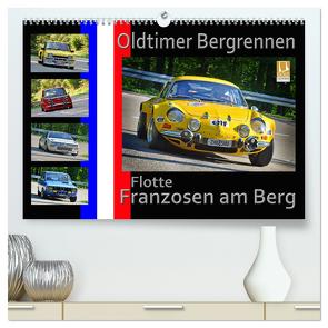 Oldtimer Bergrennen Flotte Franzosen am Berg (hochwertiger Premium Wandkalender 2024 DIN A2 quer), Kunstdruck in Hochglanz von Laue,  Ingo