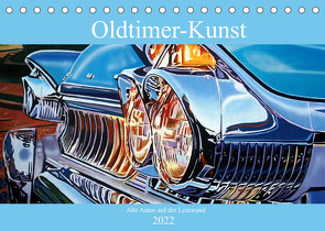 Oldtimer-Kunst – Alte Autos auf der Leinwand (Tischkalender 2022 DIN A5 quer) von von Loewis of Menar,  Henning