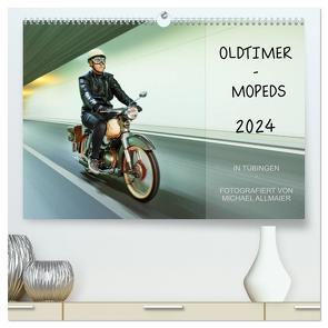 Oldtimer Mopeds – fotografiert von Michael Allmaier (hochwertiger Premium Wandkalender 2024 DIN A2 quer), Kunstdruck in Hochglanz von Allmaier,  Michael