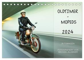 Oldtimer Mopeds – fotografiert von Michael Allmaier (Tischkalender 2024 DIN A5 quer), CALVENDO Monatskalender von Allmaier,  Michael