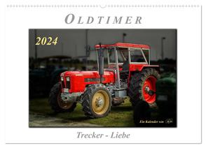 Oldtimer – Trecker Liebe (Wandkalender 2024 DIN A2 quer), CALVENDO Monatskalender von Roder,  Peter