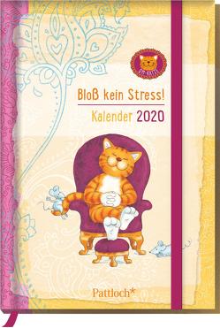 Om-Katze: Bloß kein Stress! Taschenkalender 2020 von Manneh,  Lisa