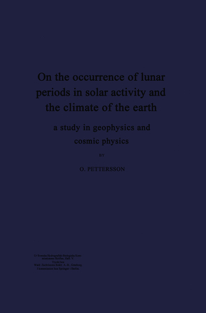 On the occurrence of lunar periods in solar activity and the climate of the earth von Pettersson,  Otto