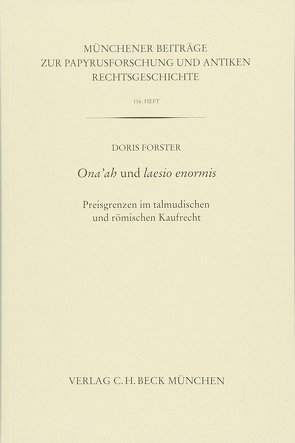 Ona’ah und laesio enormis von Forster,  Doris