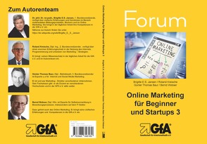 Online Marketing für Beginner und Startups / Online Marketing für Beginner und Startups 3 von Baur,  Günter Thomas, Jansen,  Brigitte E.S., Jansen,  Brigitte E.S. Jansen, Kreische,  Roland, Wobser,  Bernd