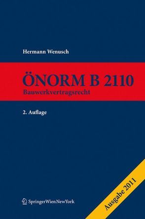 ÖNORM B 2110 von Wenusch,  Hermann