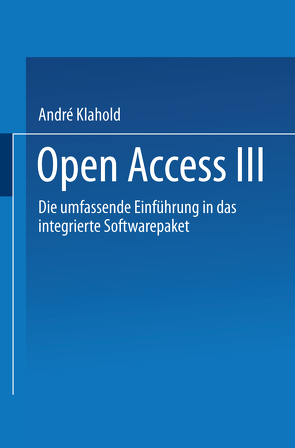 Open Access III von Klahold,  André