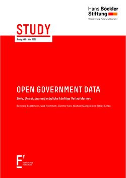 Open Government Data von Boockmann,  Bernhard, Hochmuth,  Uwe, Klee,  Günther, Mangold,  Michael, Scheu,  Tobias