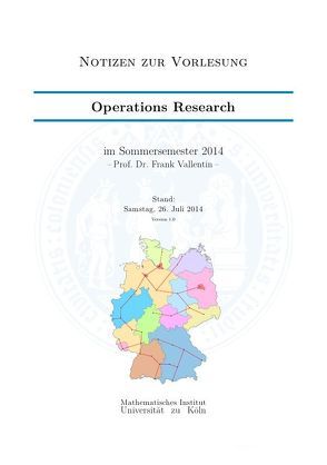 Operations Research von Steinbach,  Tim