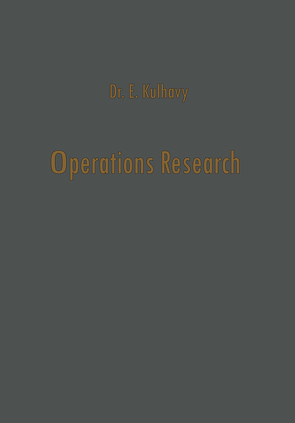 Operations Research von Kulhavy,  Ernest