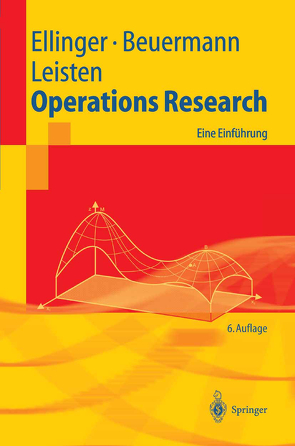 Operations Research von Beuermann,  Günter, Ellinger,  Theodor, Leisten,  Rainer