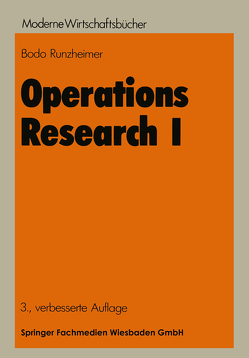 Operations Research I von Runzheimer,  Bodo