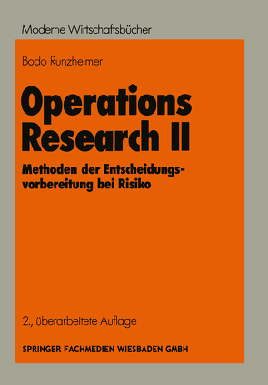 Operations Research II von Runzheimer,  Bodo