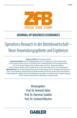 Operations Research in der Betriebswirtschaft von Kuhn,  Heinrich, Stadtler,  Hartmut, Wäscher,  Gerhard