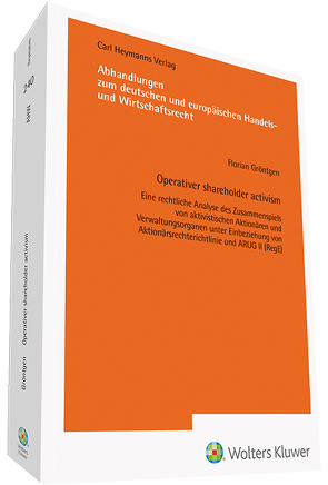 Operativer shareholder activism von Gröntgen,  Florian
