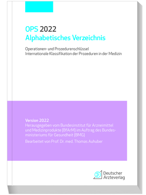 OPS 2022 Alphabetisches Verzeichnis von Auhuber,  Thomas