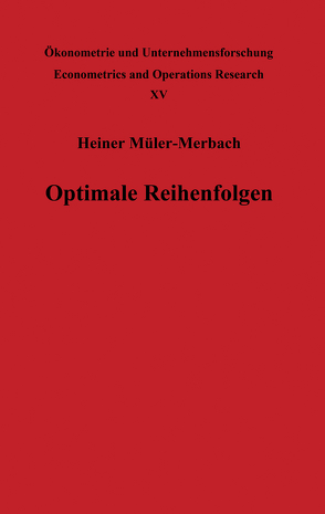 Optimale Reihenfolgen von Müller-Merbach,  H.