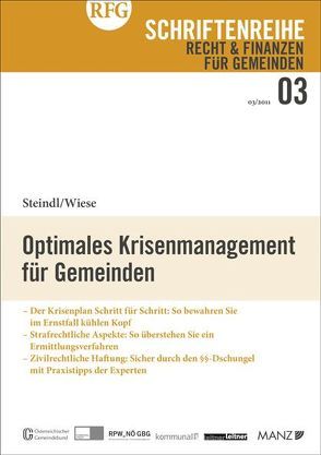 Optimales Krisenmanagement für Gemeinden von Steindl,  Bernhard, Wiese,  Sebastian