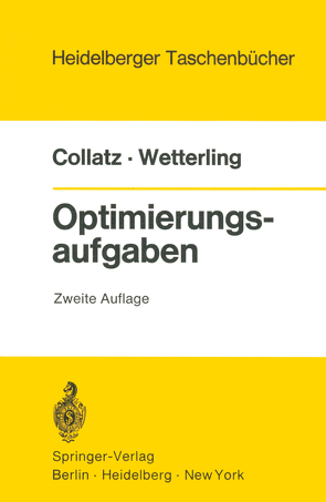 Optimierungsaufgaben von Collatz,  L., Wetterling,  W.