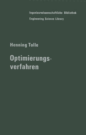 Optimierungsverfahren von Tolle,  H.