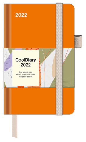 Orange 2022 – Diary – Buchkalender – Taschenkalender – 9×14