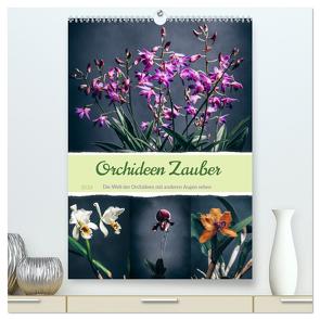 Orchideen Zauber (hochwertiger Premium Wandkalender 2024 DIN A2 hoch), Kunstdruck in Hochglanz von Gierok-Latniak,  Steffen