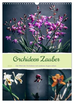 Orchideen Zauber (Wandkalender 2024 DIN A3 hoch), CALVENDO Monatskalender von Gierok-Latniak,  Steffen