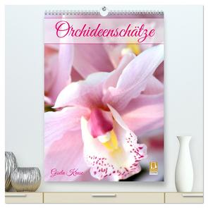 Orchideenschätze (hochwertiger Premium Wandkalender 2024 DIN A2 hoch), Kunstdruck in Hochglanz von Kruse,  Gisela