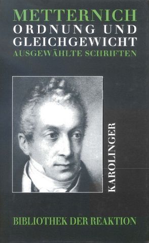 Ordnung und Gleichgewicht von Langendorf,  C, Langendorf,  Jean J, Maschke,  G, Metternich,  Clemens W, Weiss,  P