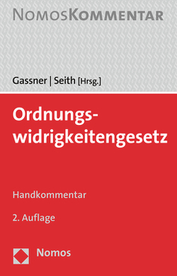 Ordnungswidrigkeitengesetz von Gassner,  Kathi, Seith,  Sebastian