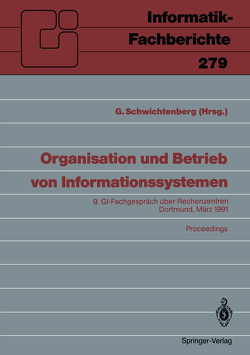 Organisation und Betrieb von Informationssystemen von Schwichtenberg,  Günter