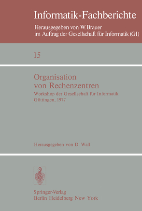 Organisation von Rechenzentren von Wall,  D.