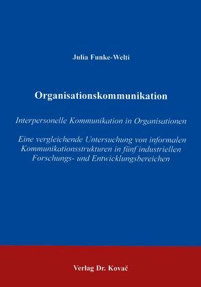 Organisationskommunikation von Funke-Welti,  Julia