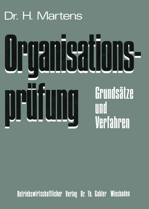 Organisationsprüfung von Martens,  Helmut