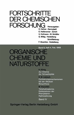 Organische Chemie und Naturstoffe von König,  H, Liebisch,  H.W., Viscontini,  M.