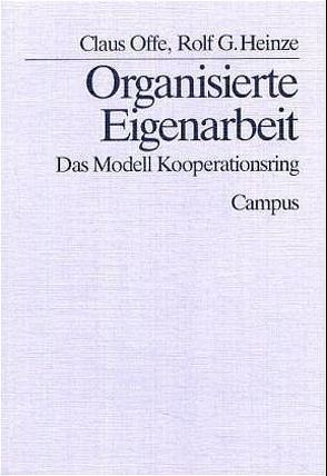 Organisierte Eigenarbeit von Götting,  U., Heinze,  Rolf G., Hinrichs,  K., Offe,  Claus, Vlek,  R.