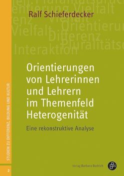 Orientierungen von Lehrerinnen und Lehrern im Themenfeld Heterogenität von Schieferdecker,  Ralf