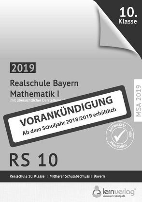 Original Abschlussprüfungen Mathematik I Realschule Bayern