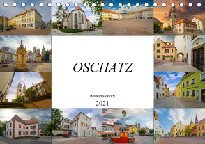 Oschatz Impressionen (Tischkalender 2021 DIN A5 quer) von Meutzner,  Dirk