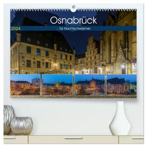 Osnabrück für Nachtschwärmer (hochwertiger Premium Wandkalender 2024 DIN A2 quer), Kunstdruck in Hochglanz von Photography,  Trancerapid
