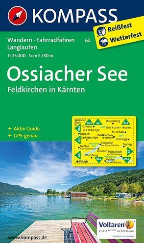 KOMPASS Wanderkarte Ossiacher See, Feldkirchen in Kärnten von KOMPASS-Karten GmbH