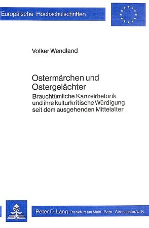 Ostermärchen und Ostergelächter von Wendland,  Volker